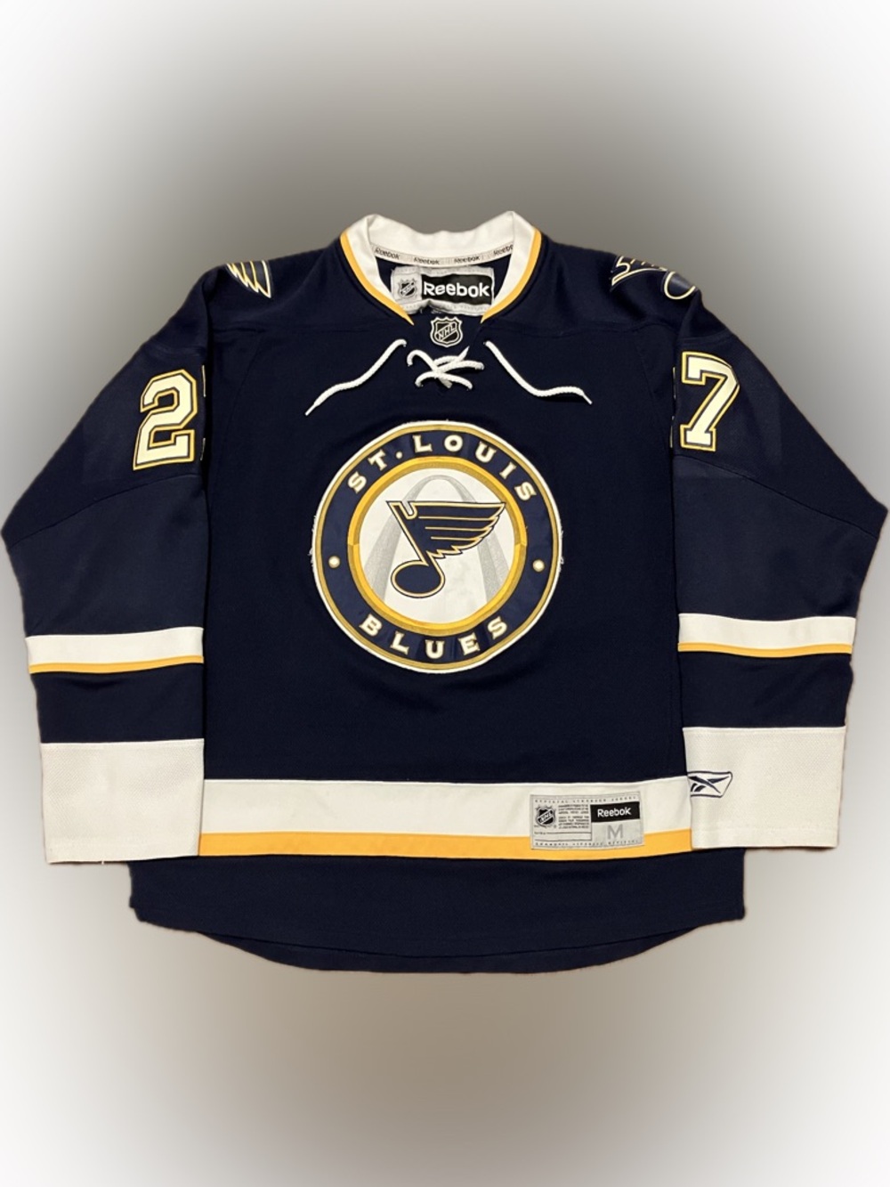 St Louis Blues Alex Pietrangelo Arch Alt Reebok NHL Hockey Jersey Size M